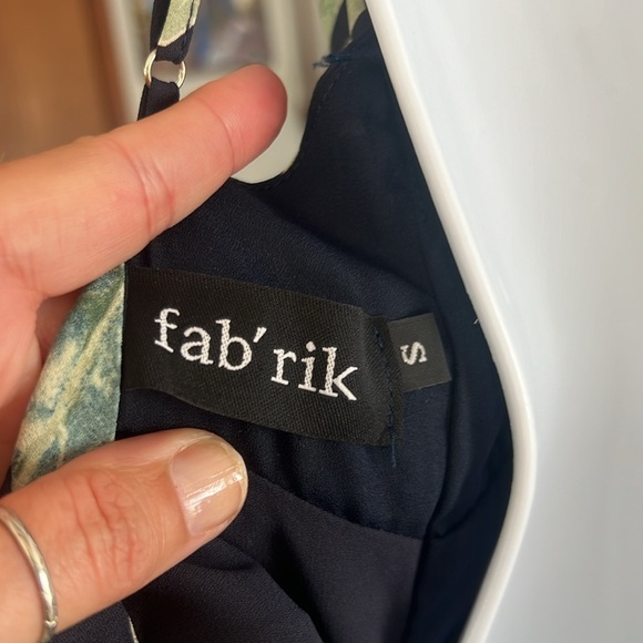 Fab’rik Size Small Palm Maxi with Faux Attached Wrap and open Sexy Back Tie - Picture 15 of 17